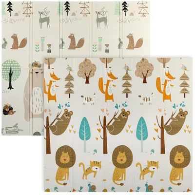 Obrázok produktu pre AIYAPLAY detská hracia podložka 196 x 176 x 1,5 cm, skladateľná, obojstranná podložka na lezenie