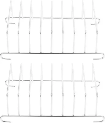 Produktbild von 2 Stück Toaster Stand für Airfryer und Backofen. Edelstahl Back Zubehör