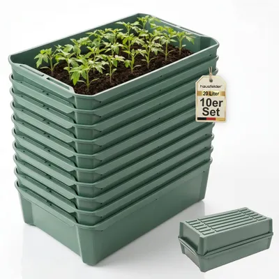 Produktbild von Pikierschale, Anzuchtschale Grün, 33x58x11cm, 10 Sttück