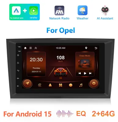 Immagine prodotto di Autoradio Android - Sistema multimediale - Navigazione touchscreen - Audio Bluetooth