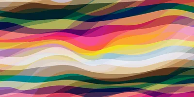 Produktbild von Tulup® Glas-Bild - 100x50 -Wandkunst - Wandbild hinter gehärtetem Sicherheitsglas  - Kunst: modern & klassisch - Abstrakte Wellen - Mehrfarbig