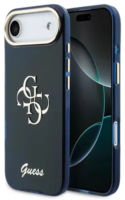Obrázok produktu pre Guess IML 4G Script Metal Logo púzdro pre iPhone Air modré (GUHCP17M5HC4MLSB)
