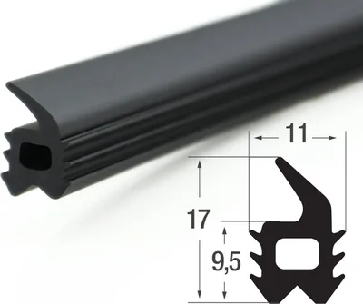 Produktbild von ESTP1 - weich PVC Zargenprofil, Einsteckprofil, Türdichtung, Profildidchtung, Türdichtprofil