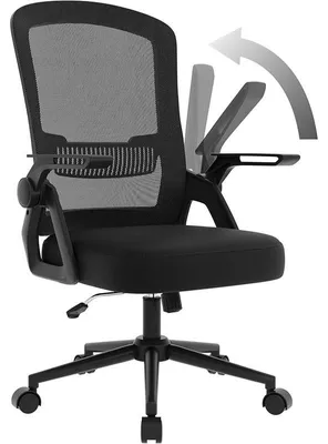 Image de Chaise de bureau ergonomique X24F00K086, avec assise rembourrée, noire
