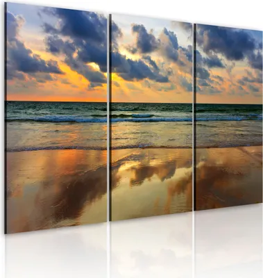 Produktbild von Modernes Wandbild 030212- 39 (120x80) - 3 Teilig Bilder Fotografie auf Vlies Leinwand Foto Bild Dekoration Wand Bilder Kunstdruck Natur