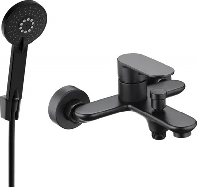 Produktbild von Mexen Milo R40 Wannenbatterie mit Brausegarnitur, Schwarz - 7133R40-70