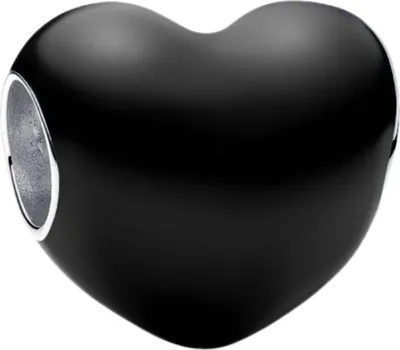 Produktbild von PANDORA Charm Herz Schwarz 793337C04