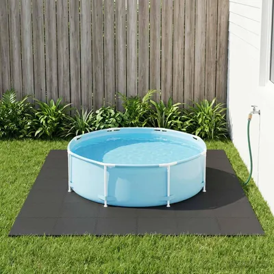 Image de vidaXL Tapis de protection pour piscine, 40 pièces, noir, 14,4 m², en mousse EVA