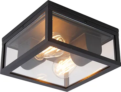 Produktbild von Industrielle Deckenleuchte Schwarz IP44 Charlois