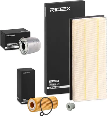 Produktbild von RIDEX Filterset Inspektionspaket Filtersatz passend für MERCEDES-BENZ A-Klasse (W169) B-Klasse (W245)