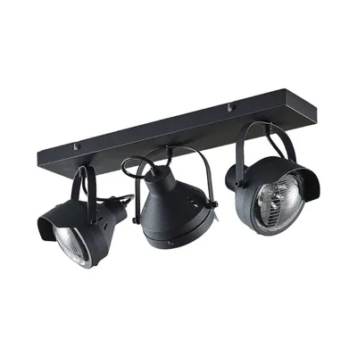 Produktbild von Lindby Deckenstrahler Henega, 52 cm, schwarz, 3-flammig