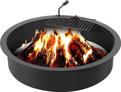 Zdjęcie produktu dla Palenisko z metalową misą paleniskową - 1016 mm - ognisko do ogrodu i na taras - wysokiej jakości palenisko zewnętrzne