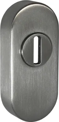 Produktbild von Edelstahl Schutzrosette SR-5245 Oval Schieberosette mit ZA Türbeschlag