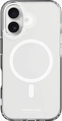 Produktbild von Vonmählen Transparent Case - Schutzhülle, MagSafe kompatibel iPhone 16 Plus, Black Handyhülle