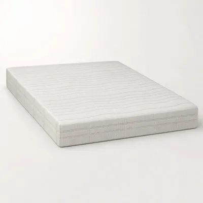 Produktbild von Komfortschaummatratze 90x200 cm, 20 cm hoch, atmungsaktiver 3D-Strickbezug, abnehmbar und waschbar, Rollmatratze,Hellgrau, KI-generiertes Bild