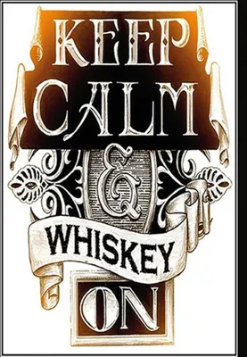 Produktbild von vianmo Holzschild 30x20 cm Keep Calm Whiskey on