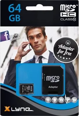 Produktbild von xlyne 7464001, 64 GB, MicroSDHC, Klasse 10, Schwarz