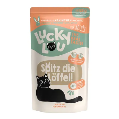 Produktbild von LuckyLou Cat - Life Stage Pouchbeutel 16x125g | Geflügel & Kaninchen