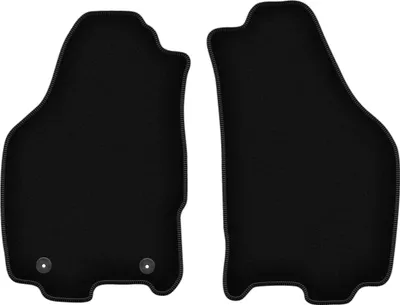 Obrázek produktu pro Wielganizator Přední Velurové autokoberce na míru pro Lancia Ypsilon II (2003-2011, hatchback) černé, sada 2 ks, s úchyty