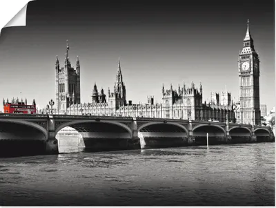Produktbild von ARTland Poster Houses of Parliament & Themse Größe: 60x45 cm