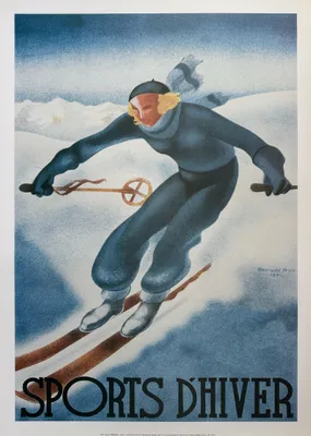 Productafbeelding van Winterspelen - Arou - Poster/affiche, 50x70 cm