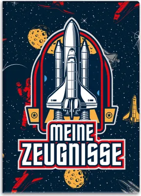 Produktbild von itenga Zeugnismappe Motiv Weltraum DIN A4