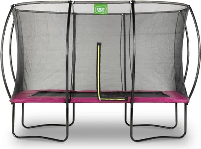 Image de EXIT Silhouette Trampoline 244x366cm – Sur pieds – Rectangulaire – Trampoline de Jardin – Rose