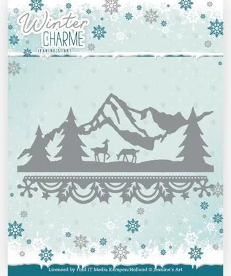Produktbild von Stanzschablone - Jeanines Art - Winter Charme - Winterlandschaft Wald