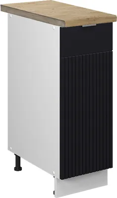 Zdjęcie produktu dla Szafka apteczna Vicco Fame-Line Czarne paski 30 cm , BP Dąb, Model 50722