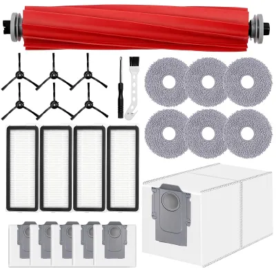 13-teiliges Ersatzteilset für Saugroboter, Hauptbürste, Seitenbürsten, Filter