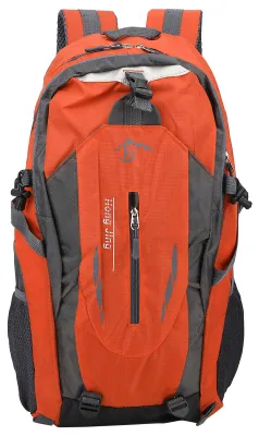 Image de Sac à dos étanche de 40 litres / Sac bandoulière. Sacs à dos de randonnée pour les sports de plein air, l'escalade, le camping et la randonnée. Couleur : orange