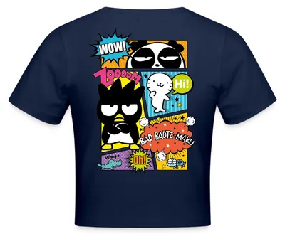 Produktbild von Spreadshirt Bad Badtz-Maru Mit Freunden Im Comic Stil Crop Top, M, Light Navy