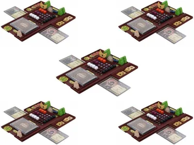 Immagine prodotto di Set da 5 dashboard per Lords of Waterdeep – Organizer per giochi da tavolo