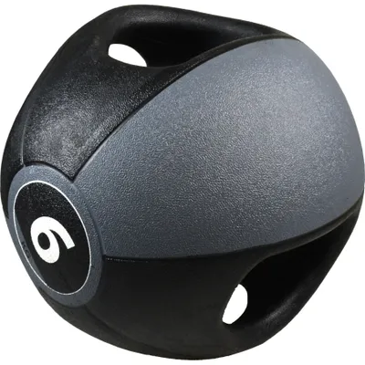 Produktbild von Pure2Improve Medizinball mit Griffen 6 kg Grau P2I202000