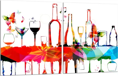 Produktbild von Herdabdeckplatten 2x40x52 Glaskeramikfeld 2-Teilig Glas Spritzschutz Wein