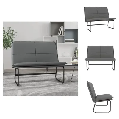 Produktbild von vidaXL Sitzbank Grau 100x75x76 cm Kunstleder - Sitzbänke