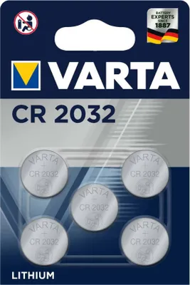 Produktbild von VARTA Batterien Knopfzellen CR2032, 5 Stück