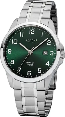 Zdjęcie produktu dla Zegarek męski Regent metalowa bransoleta metalowy zegarek analogowy srebrny URF1422