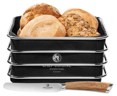 Produktbild von Chef Cuisine Brotkorb-Set mit Frühstücksmesser