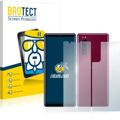 Produktbild von BROTECT Schutzglas für Sony Xperia 5 (Display+Rückseite) Schutzfolie Panzer Folie Glas Display Schutz klar