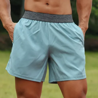 Produktbild von Herren Sport Shorts Elastische Taille Tasche Handtuchschlaufe Laufen Basketball Gym Athletic Loose Fit Schnelltrocknende Casusal Shorts