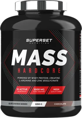 Image de Gainers - Superset Nutrition - MASS HARDCORE (2,25KG) - Saveur Chocolat