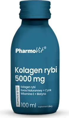 Obrázok produktu pre SHOT FISH COLLAGEN (5000 mg) BEZLEPKOVÉ 100 ml - PHARMOVIT (SUPPLES & GO)