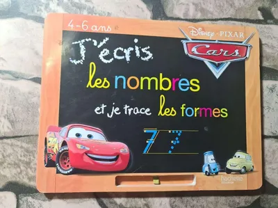 Produktbild von J'écris les nombres et je trace les formes Cars: 4-6 ans
