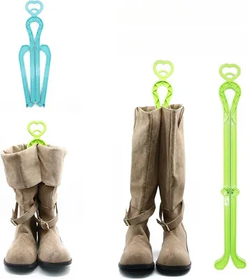 Produktbild von INF 2er-Pack Lange Stiefelformer Clips - Stiefel aufrecht & organisiert halten Blau