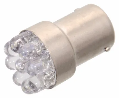 Image de Žárovka 9LED 12V  Ba15s bílá úzká