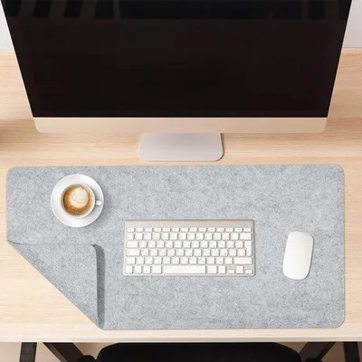 Productafbeelding van JIANTA Vilten bureaumat, grote muismat, antislip printkussen, bureaubescherming voor kantoor en thuis, 80 x 40 cm - ShopVlot