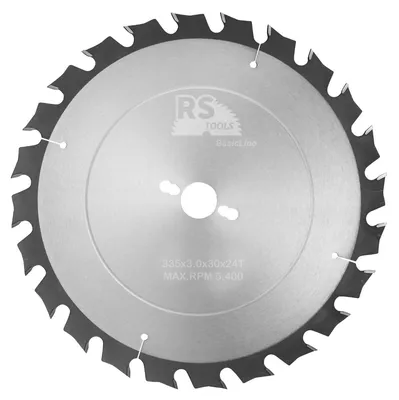 Productafbeelding van RStools HM cirkelzaag BasicLine Ø335 x 3,0 x 30 mm T=24 wisseltand (spaanbegrensd)