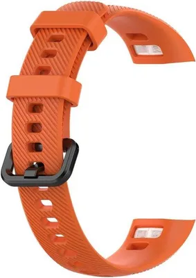 Obrázek produktu pro Silikonové pouzdro pro chytré hodinky – náhradní řemínek pro Band 3 Pro a Band 4 Pro – oranžové – pohodlné a odolné