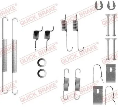 Produktbild von QUICK BRAKE Zubehörsatz Bremsbacken 105-0847 Hinten für KIA Picanto (SA)